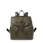 Ralph Lauren Pebble Leather Lennox Backpack Loden