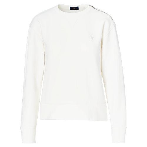 Polo Ralph Lauren Zip-shoulder Fleece Crewneck