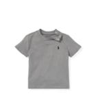 Ralph Lauren Cotton Jersey Crewneck T-shirt Basic Grey 3m