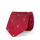 Ralph Lauren Silk Repp Narrow Tie Red