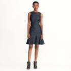Ralph Lauren Lauren Ruffled Denim Dress Mineral Blue