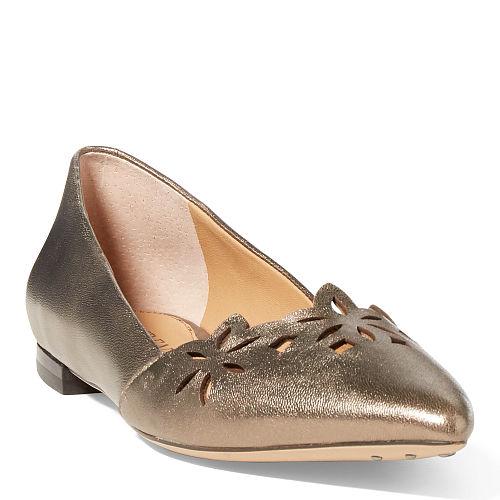 Ralph Lauren Lauren Allayana Cutout Leather Flat