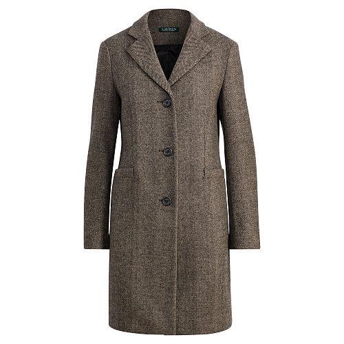 Ralph Lauren Lauren Herringbone Car Coat