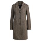 Ralph Lauren Lauren Herringbone Car Coat