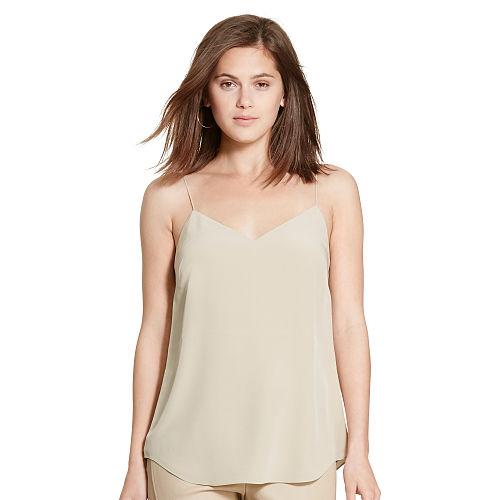 Polo Ralph Lauren Silk Spaghetti-strap Tank Nubuck