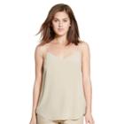 Polo Ralph Lauren Silk Spaghetti-strap Tank Nubuck