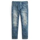 Ralph Lauren Slim Fit Embroidered Jean Irving Embroidered