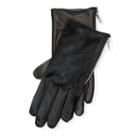 Ralph Lauren Lauren Haircalf-leather Zip Gloves Black