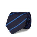 Ralph Lauren Striped Silk Repp Tie Navy/ Blue