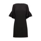 Ralph Lauren Flutter-sleeve Jersey Dress Black
