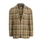 Ralph Lauren Morgan Plaid Sport Coat Green/brown/ivory