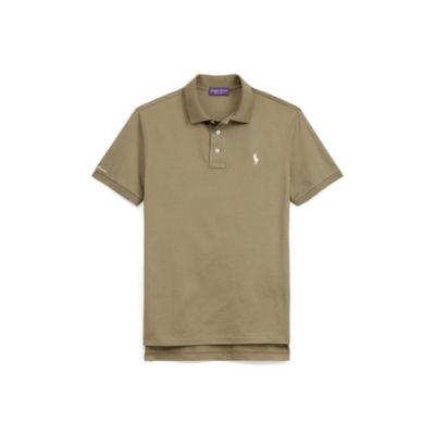 Ralph Lauren Custom Fit Piqu Polo Shirt Dusty Sage