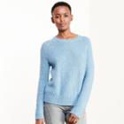 Ralph Lauren Lauren Seed-stitched Crewneck Sweater Antique Blue