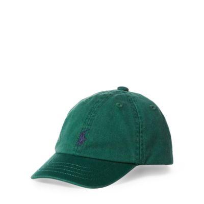 Ralph Lauren Cotton Chino Baseball Cap Bush Green 12-24m