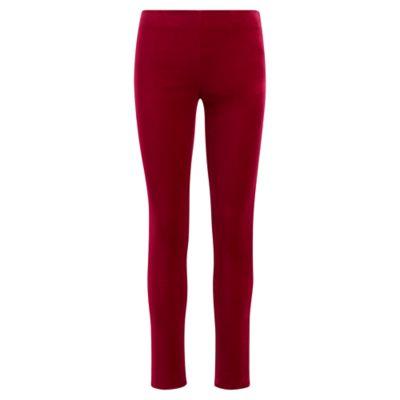 Ralph Lauren Stretch Velvet Skinny Pant Winter Violet