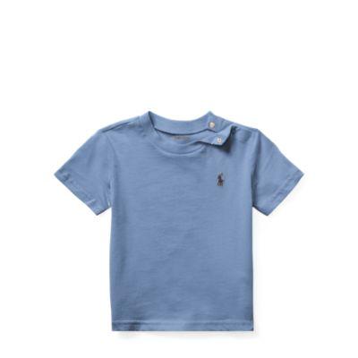 Ralph Lauren Cotton Jersey Crewneck T-shirt Capri Blue 3m