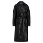 Ralph Lauren Derek Calfskin Trench Coat Black