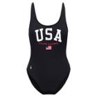Ralph Lauren Usa One-piece Swimsuit Black