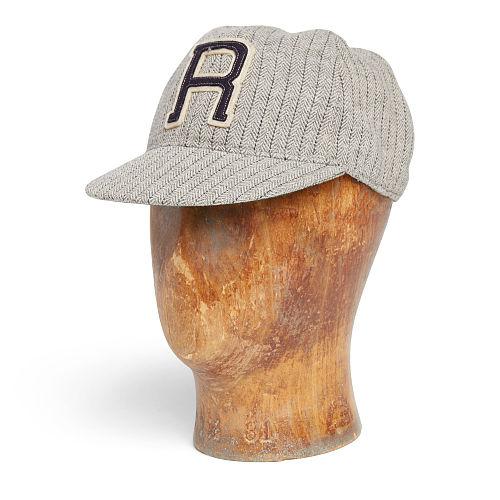 Ralph Lauren Rrl Striped Herringbone Ball Cap Grey Black