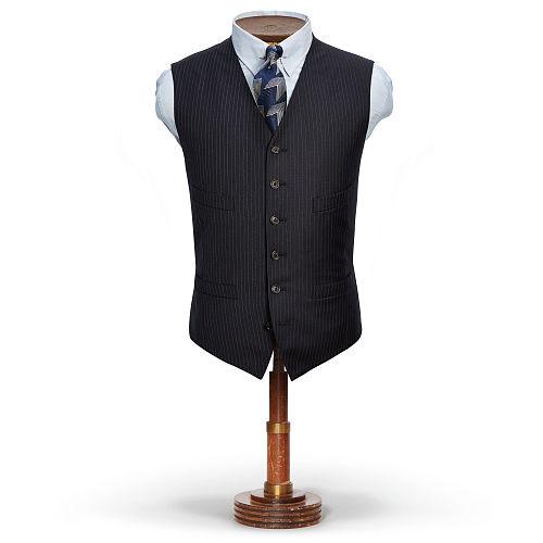Ralph Lauren Rrl Pinstripe Wool Vest