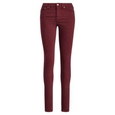 Ralph Lauren Premier Skinny Curvy Jean Autumn Wine