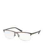 Ralph Lauren Rl Hinge Rimless Eyeglasses Dark Gun Metal