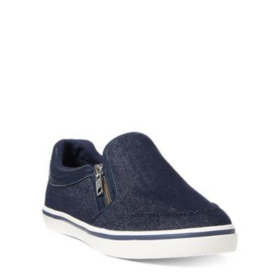Ralph Lauren Jeorgia Denim Slip-on Sneaker Dark Blue