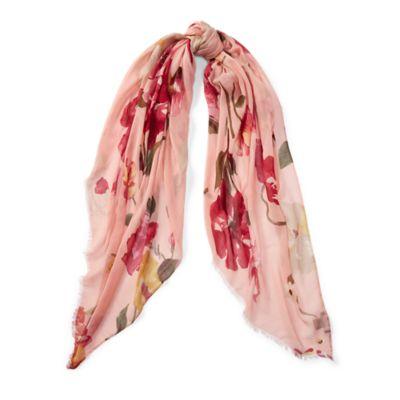 Ralph Lauren Floral Modal Scarf Rose