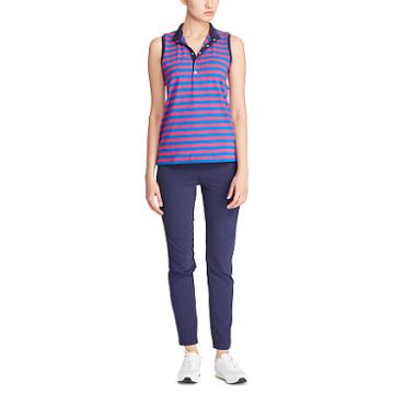 Ralph Lauren Golf Striped Sleeveless Polo Shirt