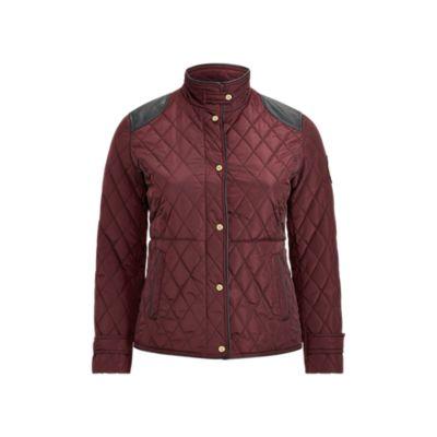 Ralph Lauren Quilted Jacket Burgundy