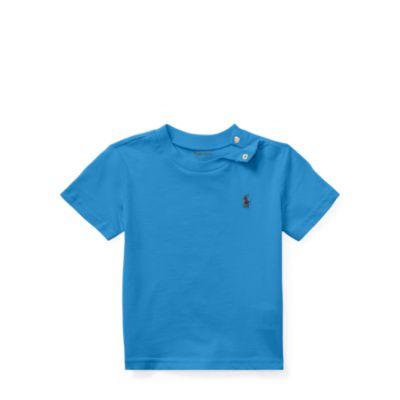 Ralph Lauren Cotton Jersey Crewneck T-shirt Kite Blue 6m