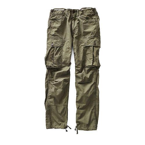 Ralph Lauren Rrl Cotton Poplin Cargo Pant Dark Olive
