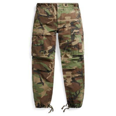 Ralph Lauren Camo Cotton Surplus Cargo Pant Woodland Camo