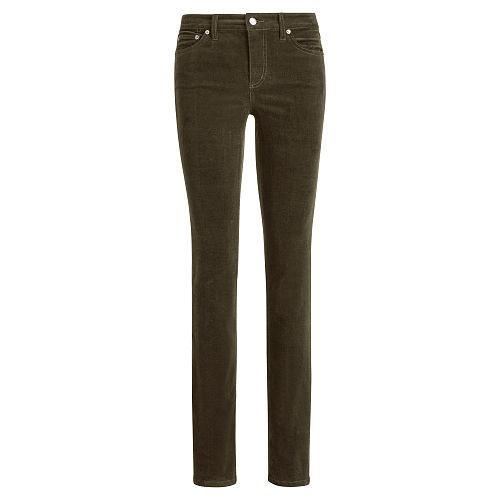 Ralph Lauren Lauren Petite Premier Straight Corduroy Jean