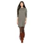 Polo Ralph Lauren Cashmere-blend Hooded Dress Antique Heather Sparkle
