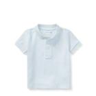 Ralph Lauren Cotton Mesh Polo Shirt Blue 9m