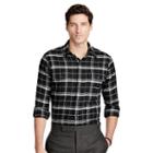 Polo Ralph Lauren Plaid Cotton Twill Workshirt Black/white