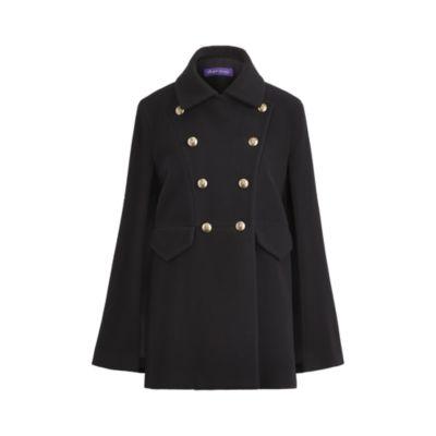 Ralph Lauren Clifton Wool Cape Black