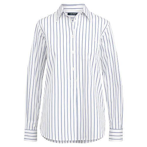 Ralph Lauren Lauren Striped Cotton Tunic Blue/white