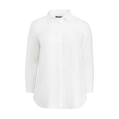 Ralph Lauren Linen Roll-cuff Shirt White