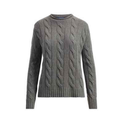 Ralph Lauren Cable Wool-cashmere Sweater Antique Heather
