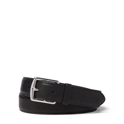 Polo Ralph Lauren Textured Leather Belt Black
