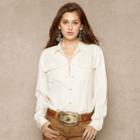 Ralph Lauren Blue Label Classic-fit Camp Shirt Ivory