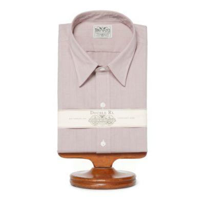 Ralph Lauren Eli Striped Cotton Dress Shirt Rl 761 Lavendar Cream