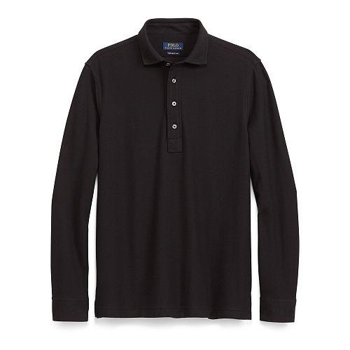 Polo Ralph Lauren Classic Fit Cotton Popover Polo Black
