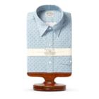 Ralph Lauren French Cuff Cotton Dress Shirt Rl 933 Blue White