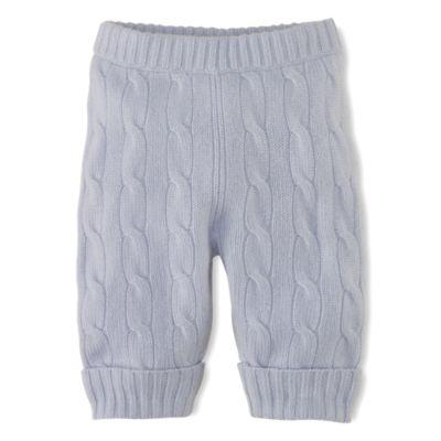 Ralph Lauren Cable-knit Cashmere Pant Pearl Blue 6m