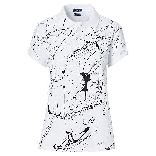Polo Ralph Lauren Paint-splattered Polo Shirt White