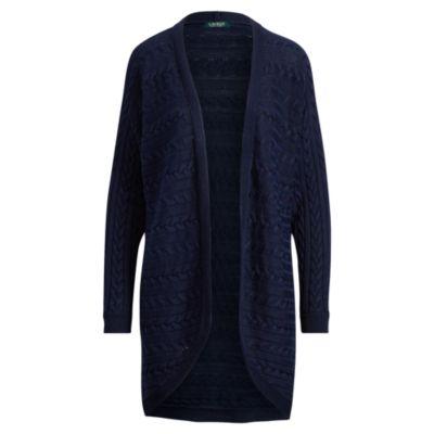 Ralph Lauren Cable Open-front Cardigan Navy