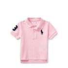 Ralph Lauren Cotton Mesh Polo Shirt Carmel Pink 6m